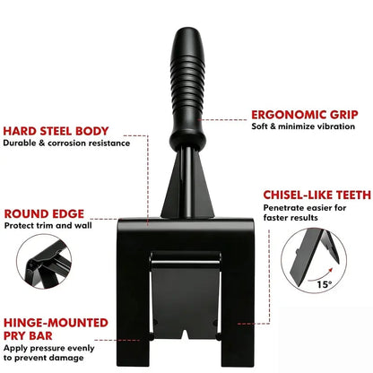 💯🛠️ Heavy Duty Trim Puller Tool, Baseboard & Molding Removal Pry Bar