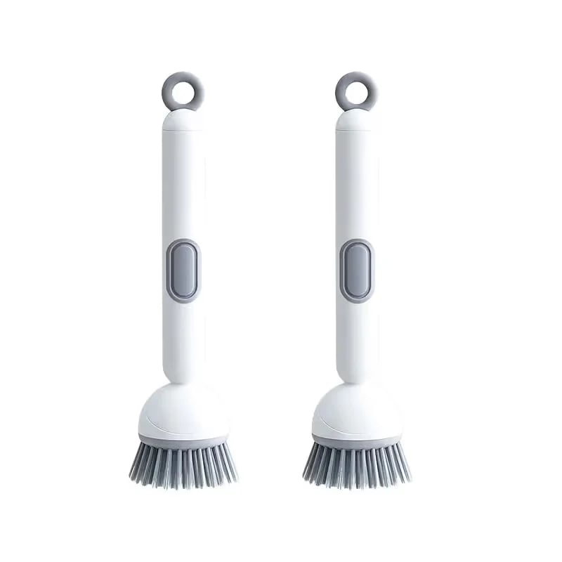 🧽✨ 6-Angle Soap Dispensing Brush – Scrub Smarter with Built-In Soap Control