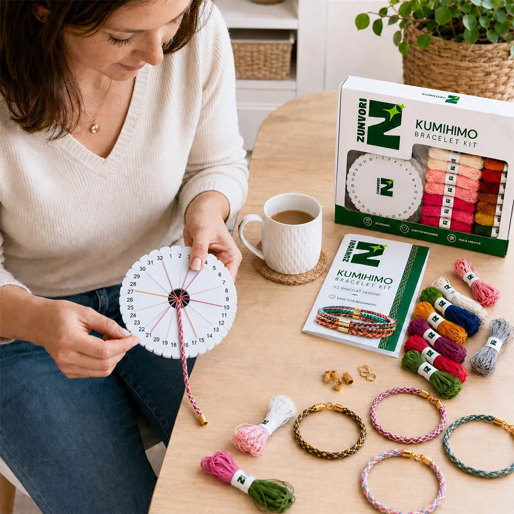 Kumihimo Bracelet Kit – Create Your Own Braided Friendship Bracelets