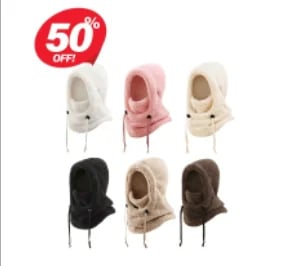 ❄️ Kids' 3-in-1 Fleece Winter Hood – Cozy Cold-Weather Headwear
