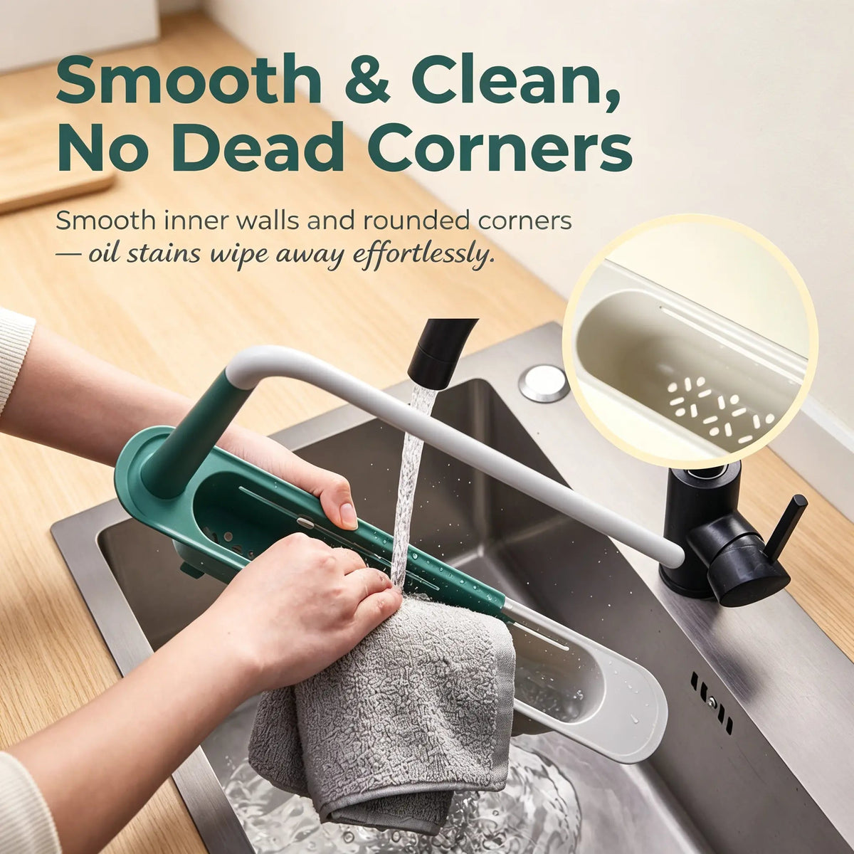 🧼Save 50% Today —  Extendable Sink Organizer with Towel Rack