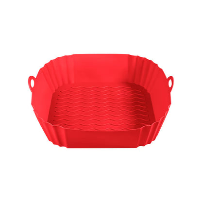 Reusable Air Fryer Silicone Liner 🍟 – 8" Nonstick Cooking Basket Insert