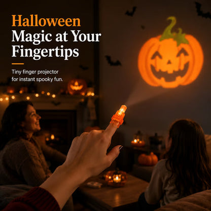 🎃 36-Pack Spooky Finger Beam Lights with Mini Halloween Images for Party Favors