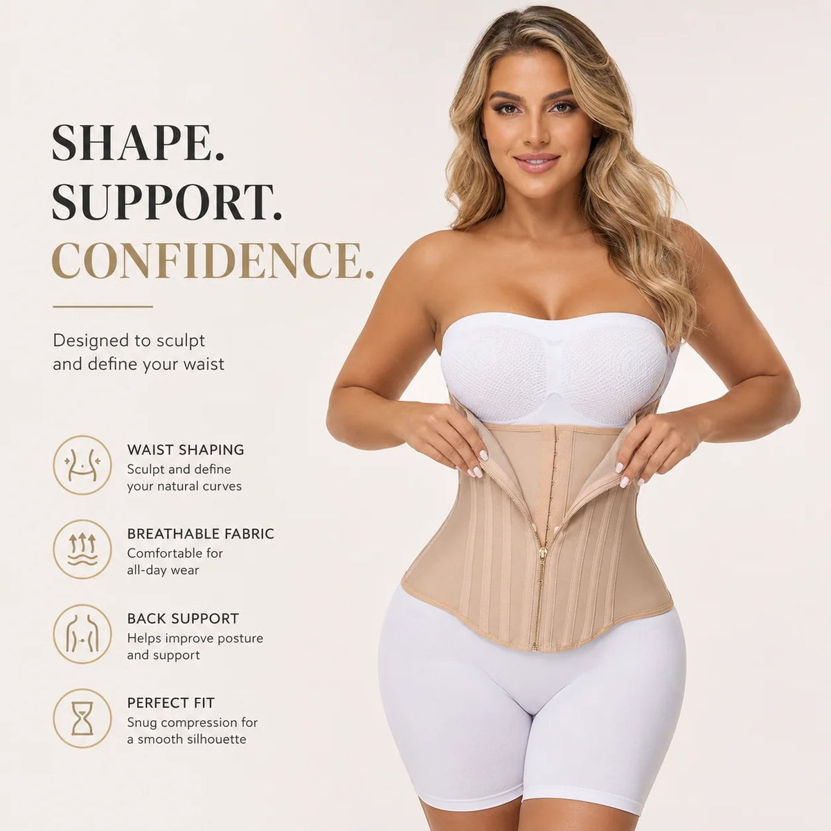 🖤🏋️ Women’s Waist Shapewear Belt – Supportive Fit for Workouts & Everyday Wear