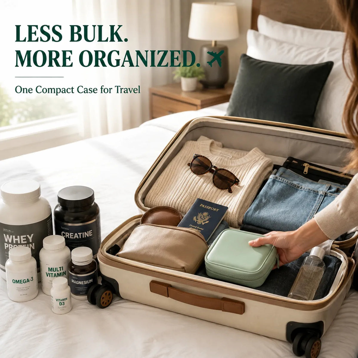 2-Week Pill Storage Binder 💊 – Portable Multi-Purpose Organizer Case