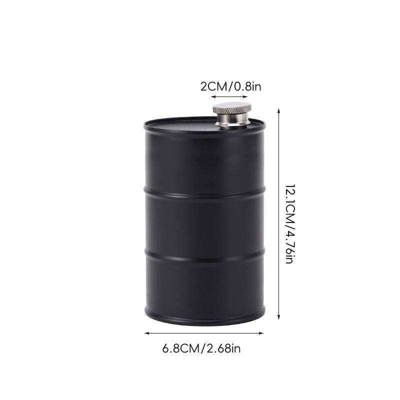 🛢️🥃 Portable Barrel-Style Whisky Flagon – Leak-Proof Storage for Camping & Travel