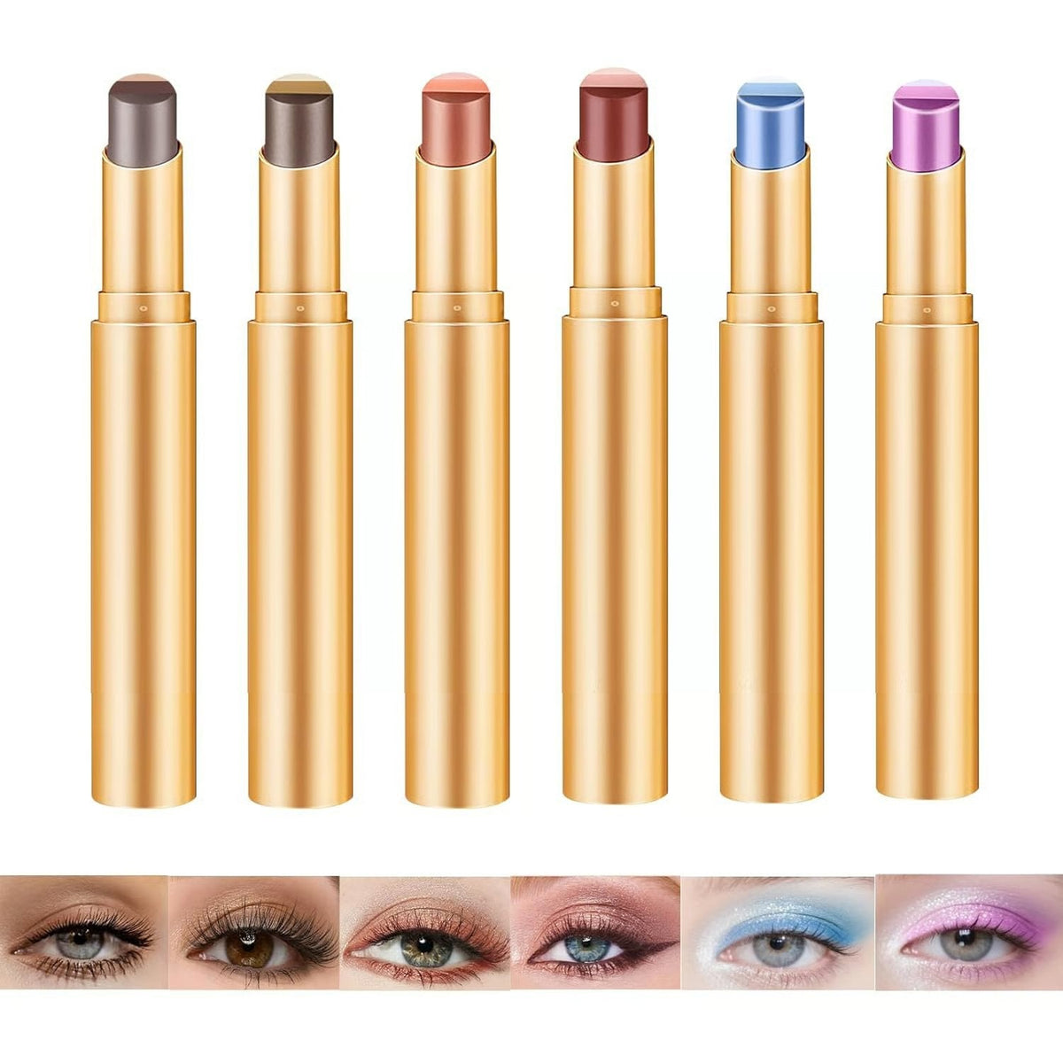 ✨Creamy 3-Color Eyeshadow Stick – Swipe, Blend & Go ✨