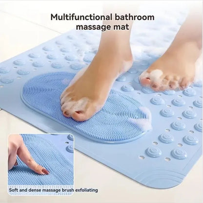🚿 Non-Slip Shower Floor Mat – Secure Bathroom Grip in Green