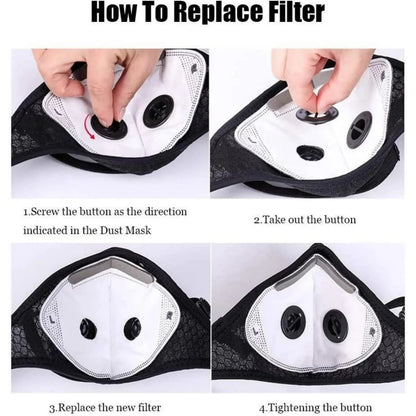 Reusable Carbon Filter Dust Mask – Built for Active Lifestyles