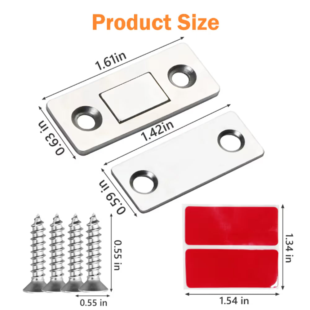 🧲 Magnetic Door Catch – Strong Hold for Cabinets, Closets & Interior Doors
