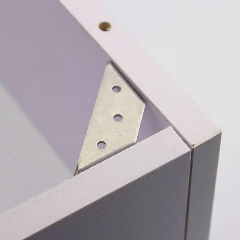 💯📢📢50% OFF !! ⏰UNIVERSAL STAINLESS STEEL FURNITURE CORNER BRACES — Triangular Stability Reinforcement | Rust-Proof Structural Support & Easy Install 🔧