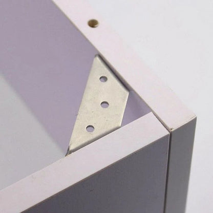 💯📢📢50% OFF !! ⏰UNIVERSAL STAINLESS STEEL FURNITURE CORNER BRACES — Triangular Stability Reinforcement | Rust-Proof Structural Support & Easy Install 🔧