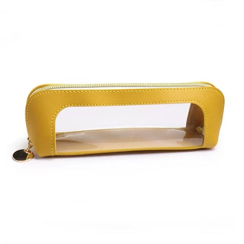 Compact Clear Makeup Bag ✨ – Handy Everyday Cosmetic Storage Pouch