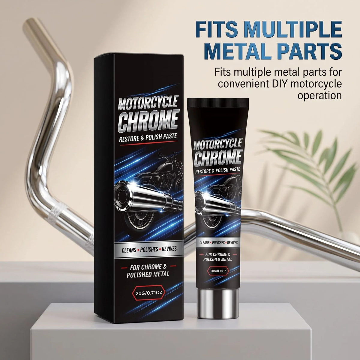 🛠️Motorcycle Chrome Polish Paste ✨Metal Oxidation Remover & Restorer