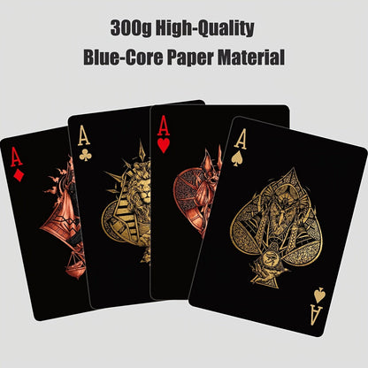 🃏 Black‑Gold Egyptian Themed Playing Cards