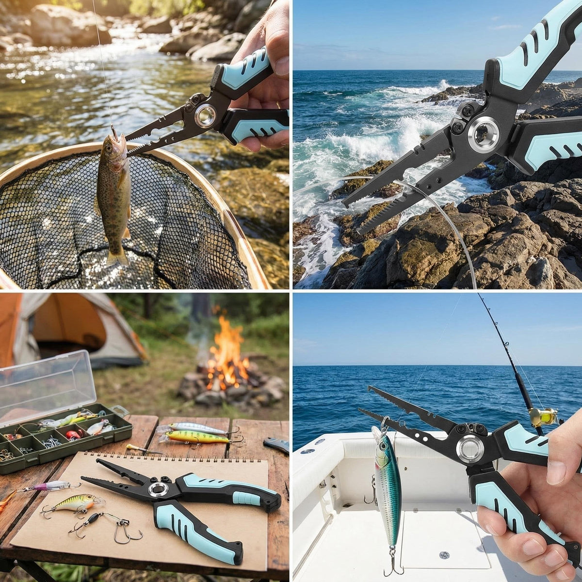 🎣🔧 Stainless Steel Multifunction Fishing Pliers – Cut, Grip & Tackle More Jobs