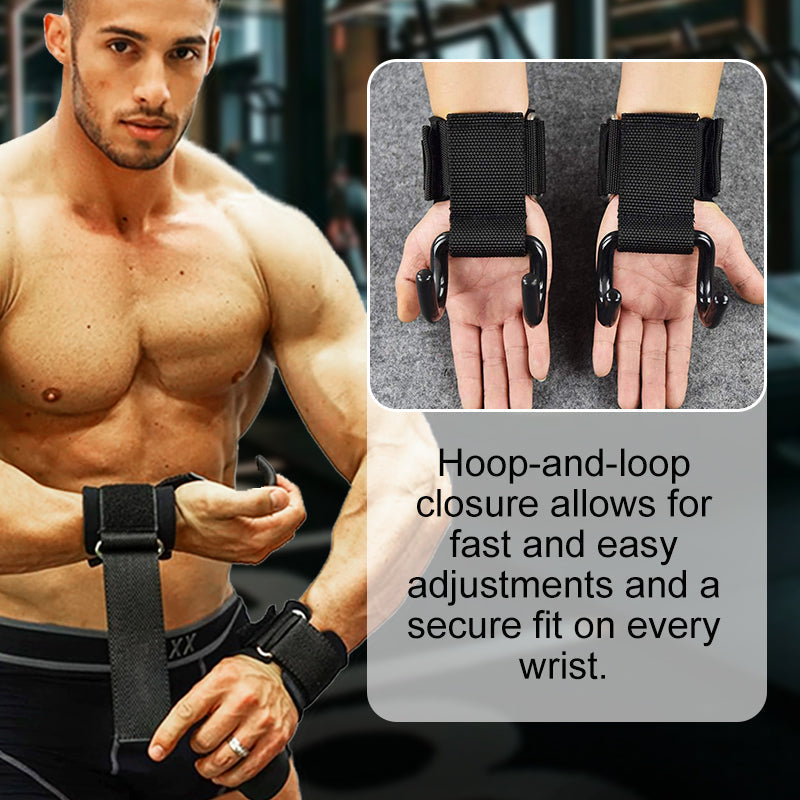 🔥Hot Sale 50% 0FF🔥Heavy Duty Weight Lifting Wrist Hook Straps