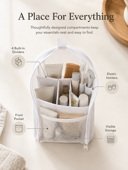 Self-Standing Travel Toiletry Pouch – Compact Organizer for Travel & Daily Essentials