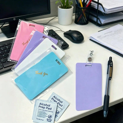 🩺📝 Erasable Badge Note – 🖊 Write, Wipe & Reuse with a Free Badge Clip
