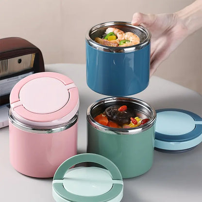 🥗 FreshLock Insulated Stainless Steel Lunch Container – Leakproof, Stackable & Easy to Carry
