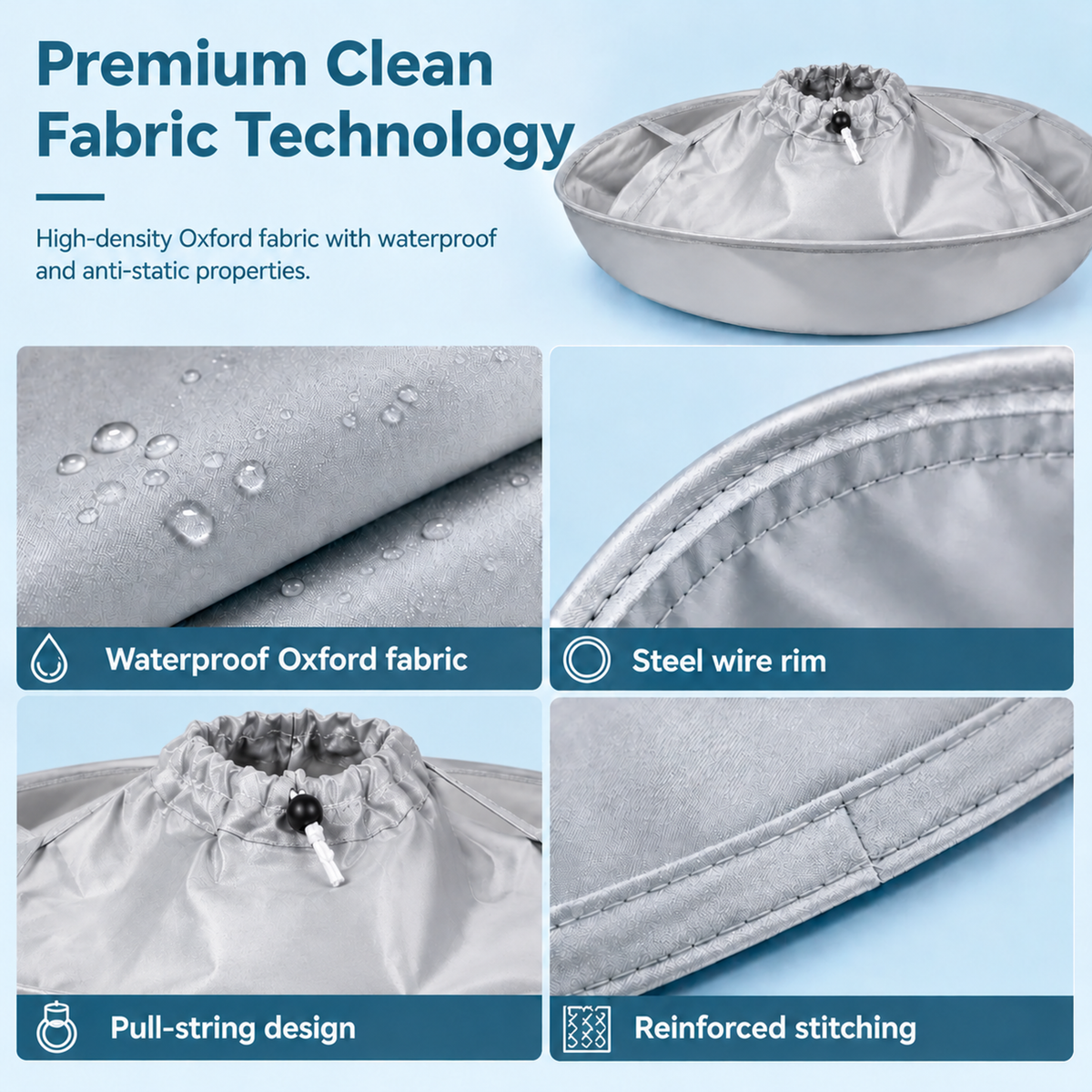 Haircutting Cape with Catcher ✂️ – Waterproof No-Mess Hair Trimming