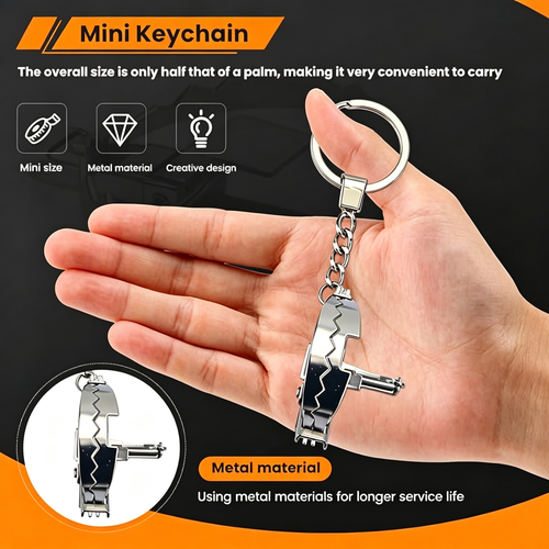 🔑Mini Functional Prank Toy Metal Charm Keychain