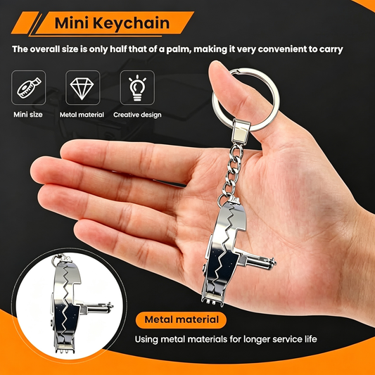 🔑Mini Functional Prank Toy Metal Charm Keychain