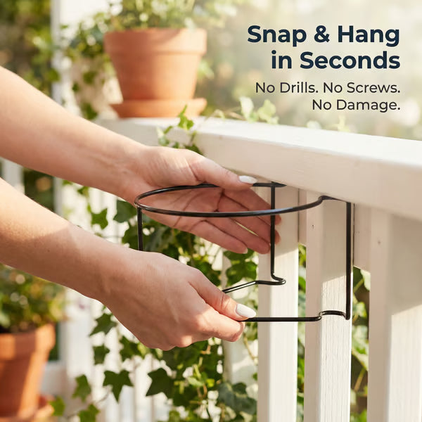 🔥2026 Hot Sale - Railing Plant Hanger🌸Easily create your dream garden.🌸