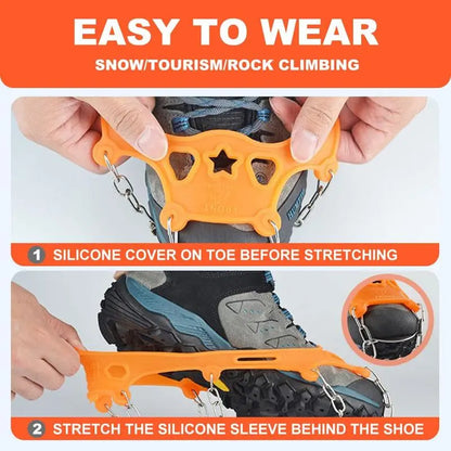 Winter Shoe Traction Cleats ❄️ – Anti-Slip Ice Grips for Snowy Walks & Hiking