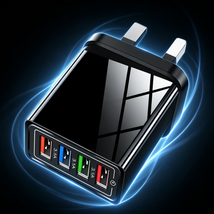 ✨Last Day 50% OFF – The Charger Big Tech Hates | 4-Port Quick Charge 3.0 + AI Performance Boost