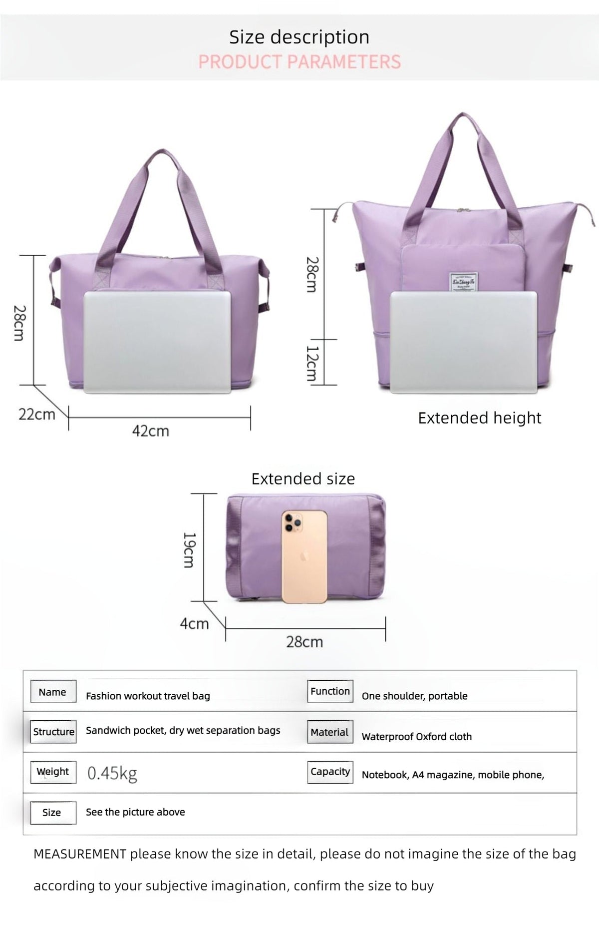 🧳 Expandable Travel Duffel Bag – Extra Room for Every Trip