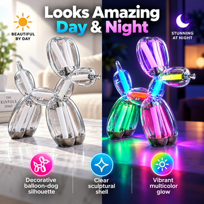 Rechargeable RGB Balloon Dog Lamp