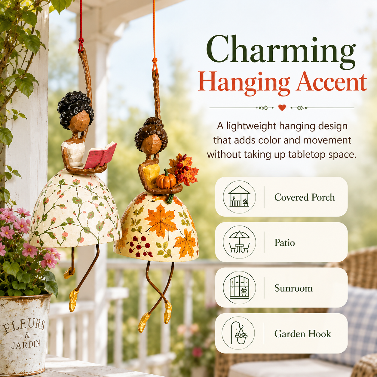 💐Whimsical Dancing Lady Hanging Ornament