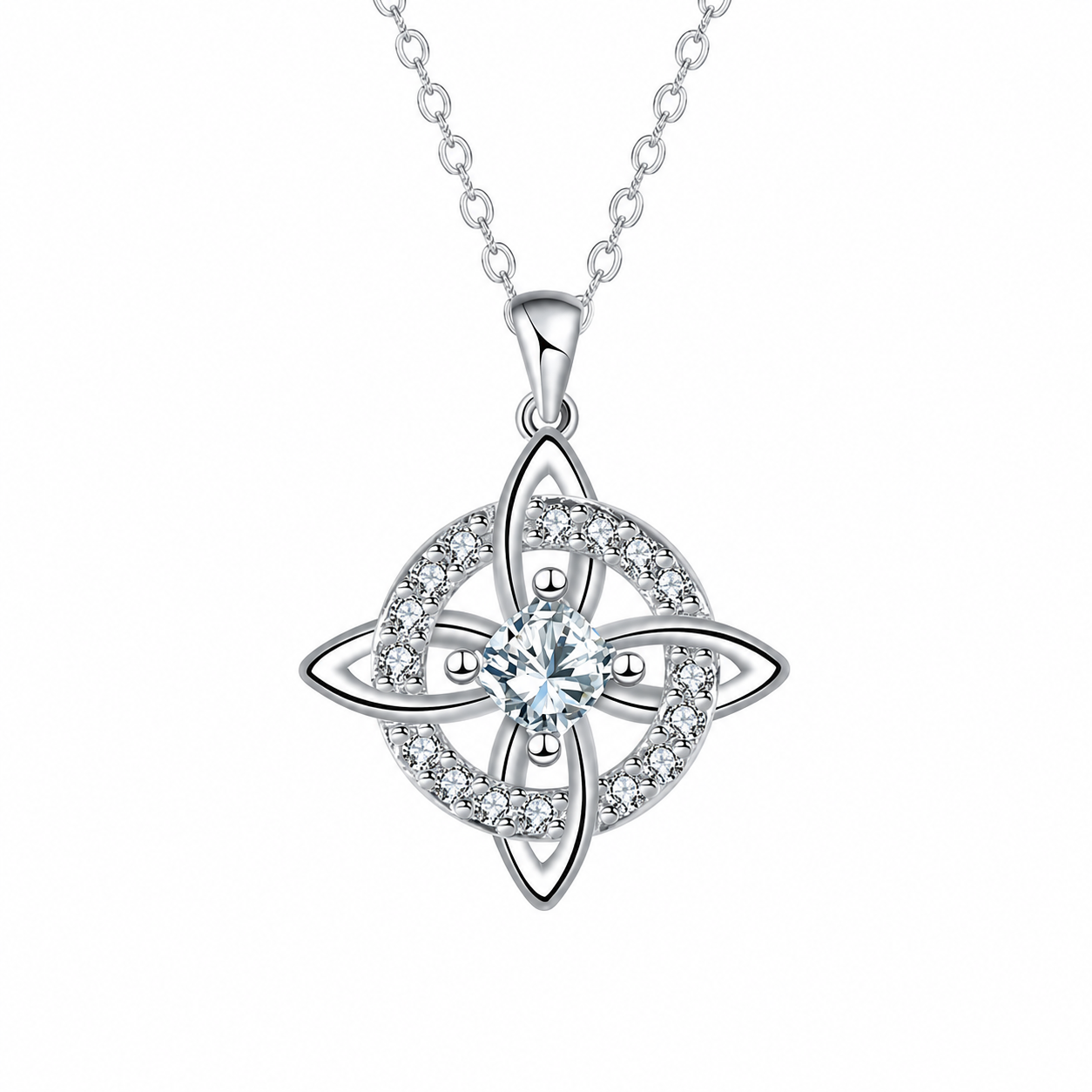 Mystical Birthstone Witches Knot Necklace – Natural Crystal🔮💞Protect Your Loved Ones