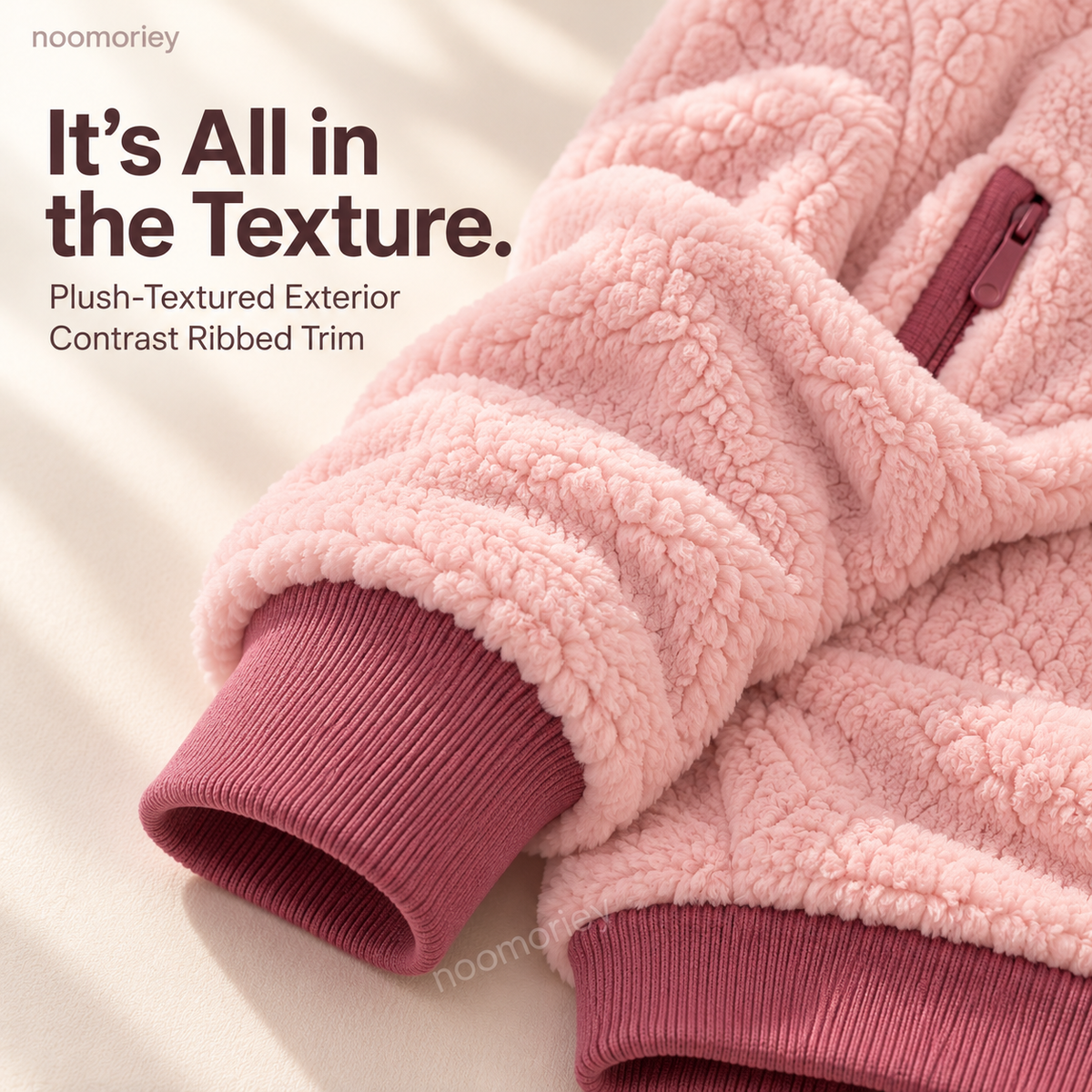 🧸🤱 Mom & Baby Plush Hoodie – Cozy Hands-Free Warmth for Cuddly Days