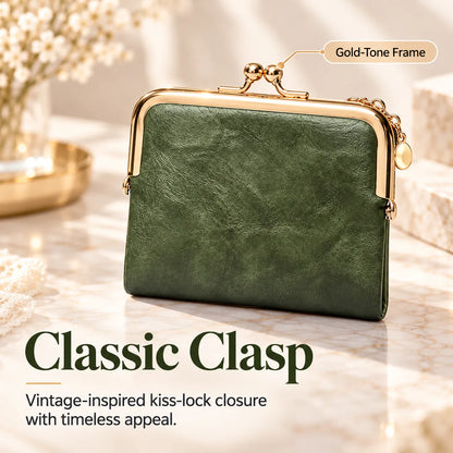 👛 Vintage Kiss-Lock Coin Purse – Compact Retro Wallet