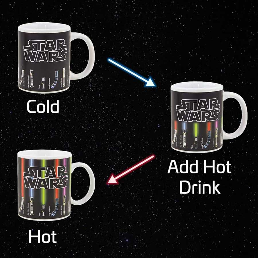 ☕⚡ MagicMug – Heat-Reveal Glowing Sword Transformation Mug