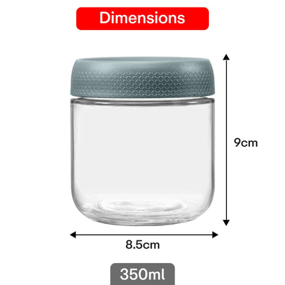 Storage Glass Jar Set Of 6 350 ml