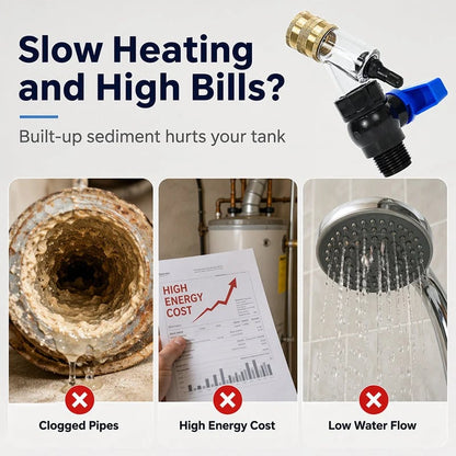 No-Disassembly Water Heater Cleaning Tool 💧 – For Gas & Electric Systems