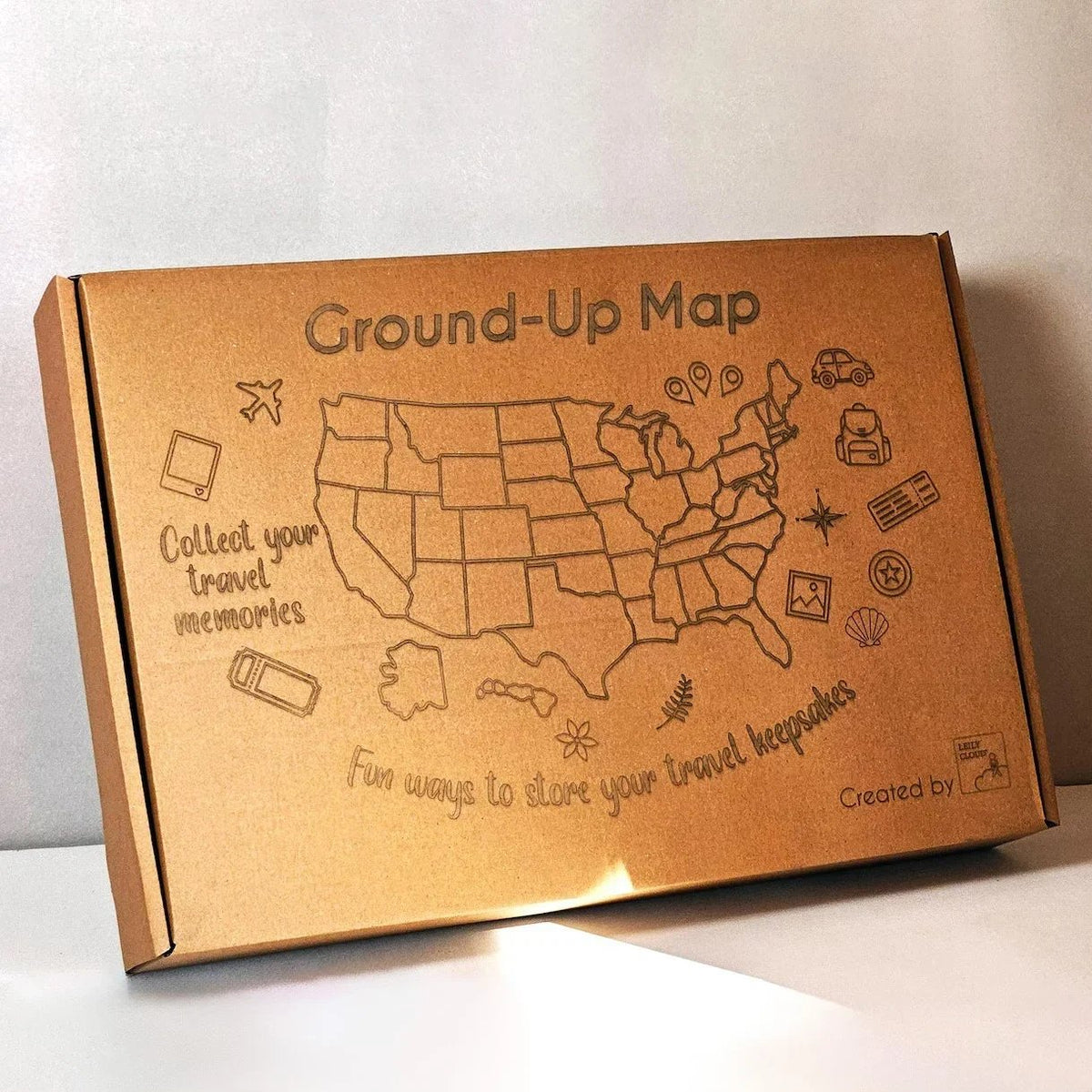 🎉🎁 Personalized USA Travel Memory Map – Collect & Display Your Travel Keepsakes