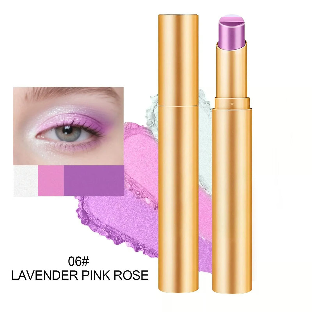 ✨Creamy 3-Color Eyeshadow Stick – Swipe, Blend & Go ✨