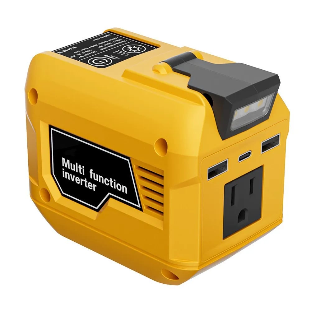 🪫250W Portable Power Inverter – Turn 18V–21V Tool Batteries Into 220V AC Power