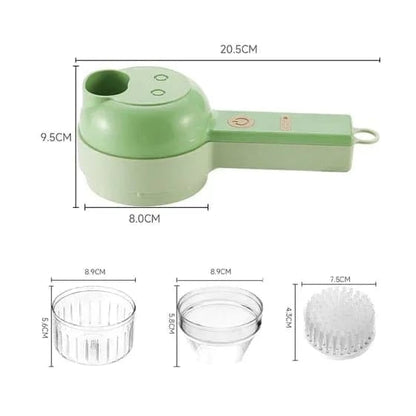 🥕⚡ 5-in-1 Cordless Vegetable Cutter – Slice, Chop & Prep Faster