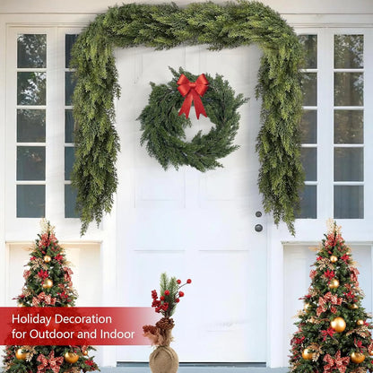 🌲Lifelike Cedar Evergreen Holiday Garland
