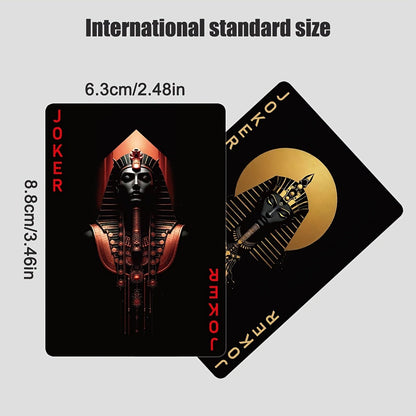 🃏 Black‑Gold Egyptian Themed Playing Cards