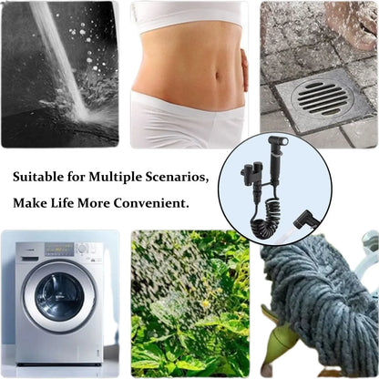 Dual-Outlet Bidet Control Valve 🚿 – 1-In, 2-Out Toilet Sprayer Adapter