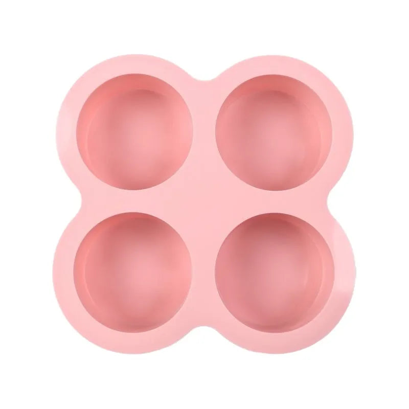4-Cavity Silicone Cake Mold 🍰 – Perfect for Mousse & Desserts