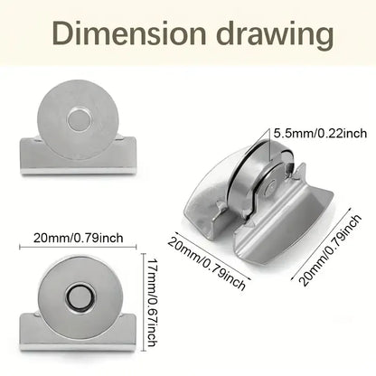 Invisible Magnetic Bag Clasps 🧲 – 8-Pair DIY Sewing Fasteners