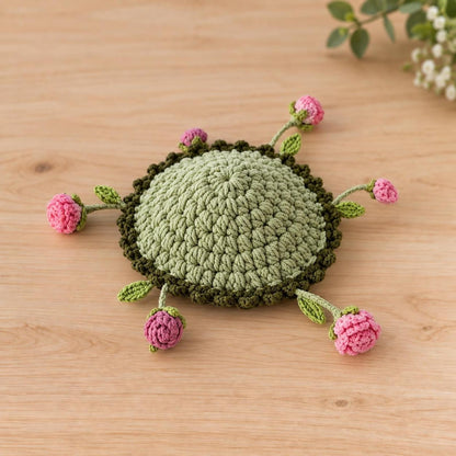 🌸 Handmade Floral Coaster – Charming Flower-Inspired Table Decor