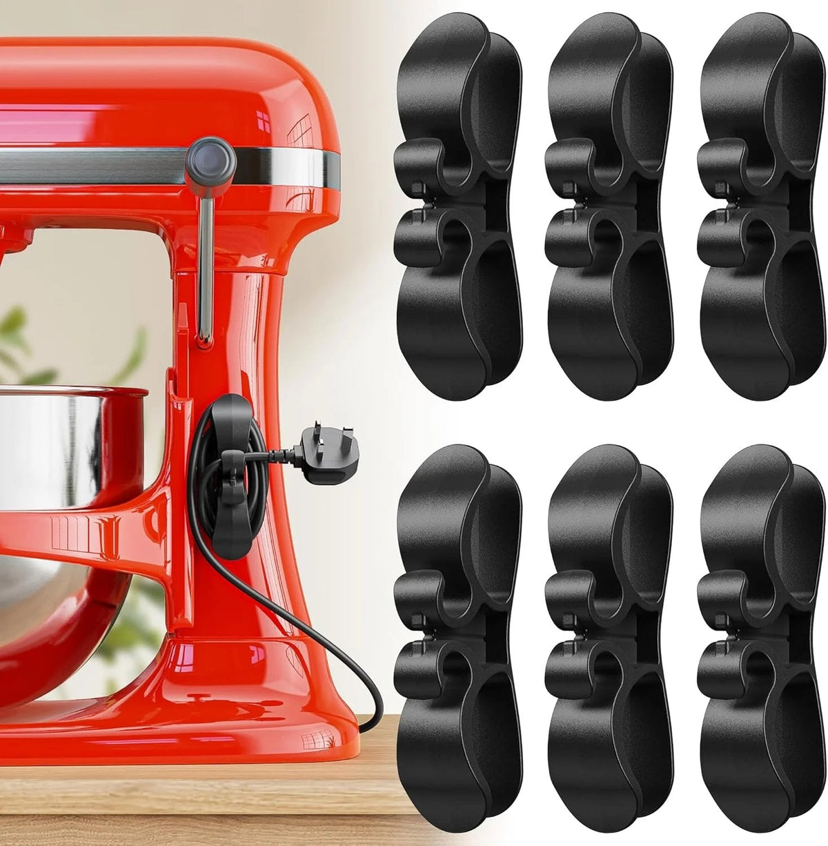 🔌✨ 12-Pack Upgraded Appliance Cord Organizers – Tidy Cords, Cleaner Counters
